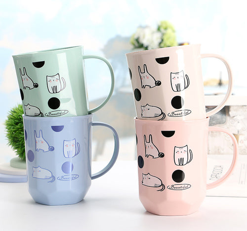 Creative Cute Plastic Toothbrush Cups for Kids (Couple)