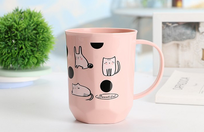 Creative Cute Plastic Toothbrush Cups for Kids (Couple)