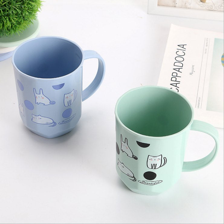 Creative Cute Plastic Toothbrush Cups for Kids (Couple)