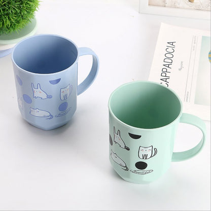 Creative Cute Plastic Toothbrush Cups for Kids (Couple)