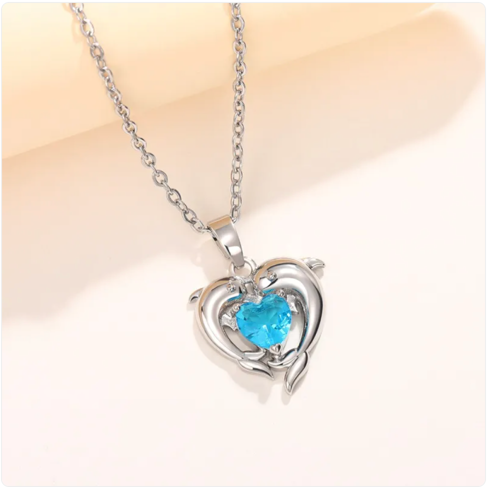 Cute Dolphin Pendant Necklace