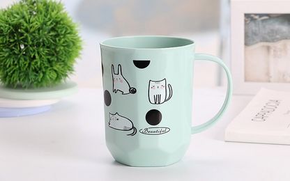 Creative Cute Plastic Toothbrush Cups for Kids (Couple)