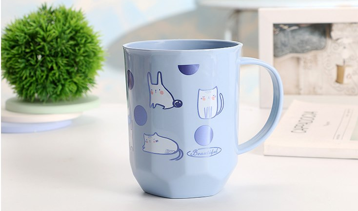 Creative Cute Plastic Toothbrush Cups for Kids (Couple)